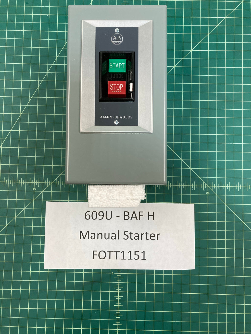 ALLEN - BRADLEY MANUAL STARTER 609U - BAF H