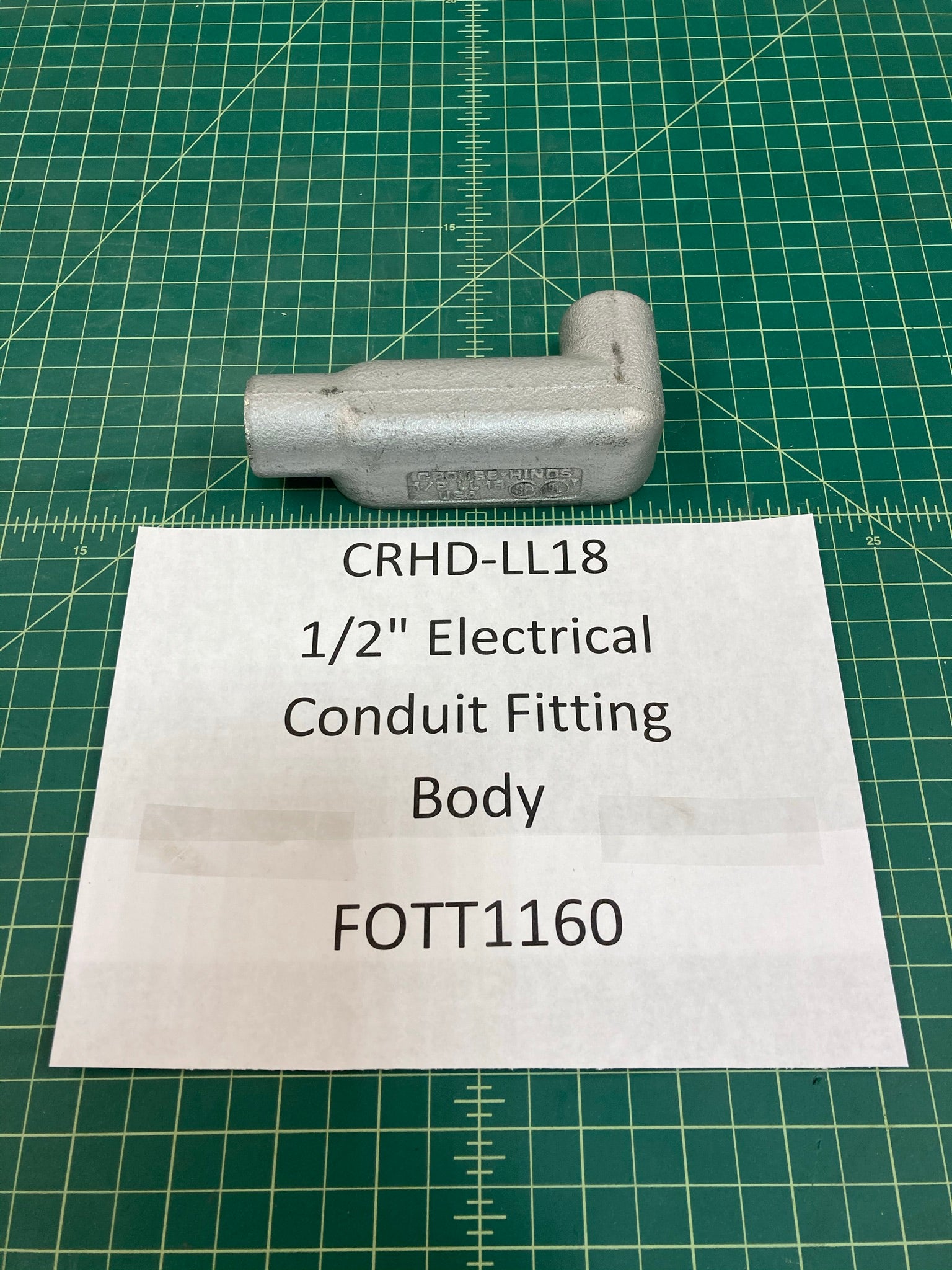 CROUSE-HINDS LL18 1/2" Conduit Outlet Elbow Body (No Cover)
