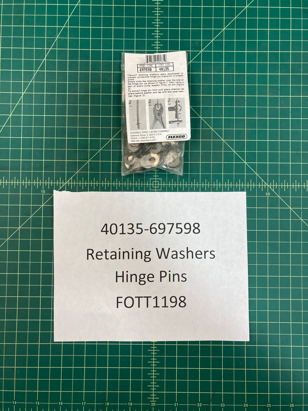 Flexco Retaining Washers Hinge Pins