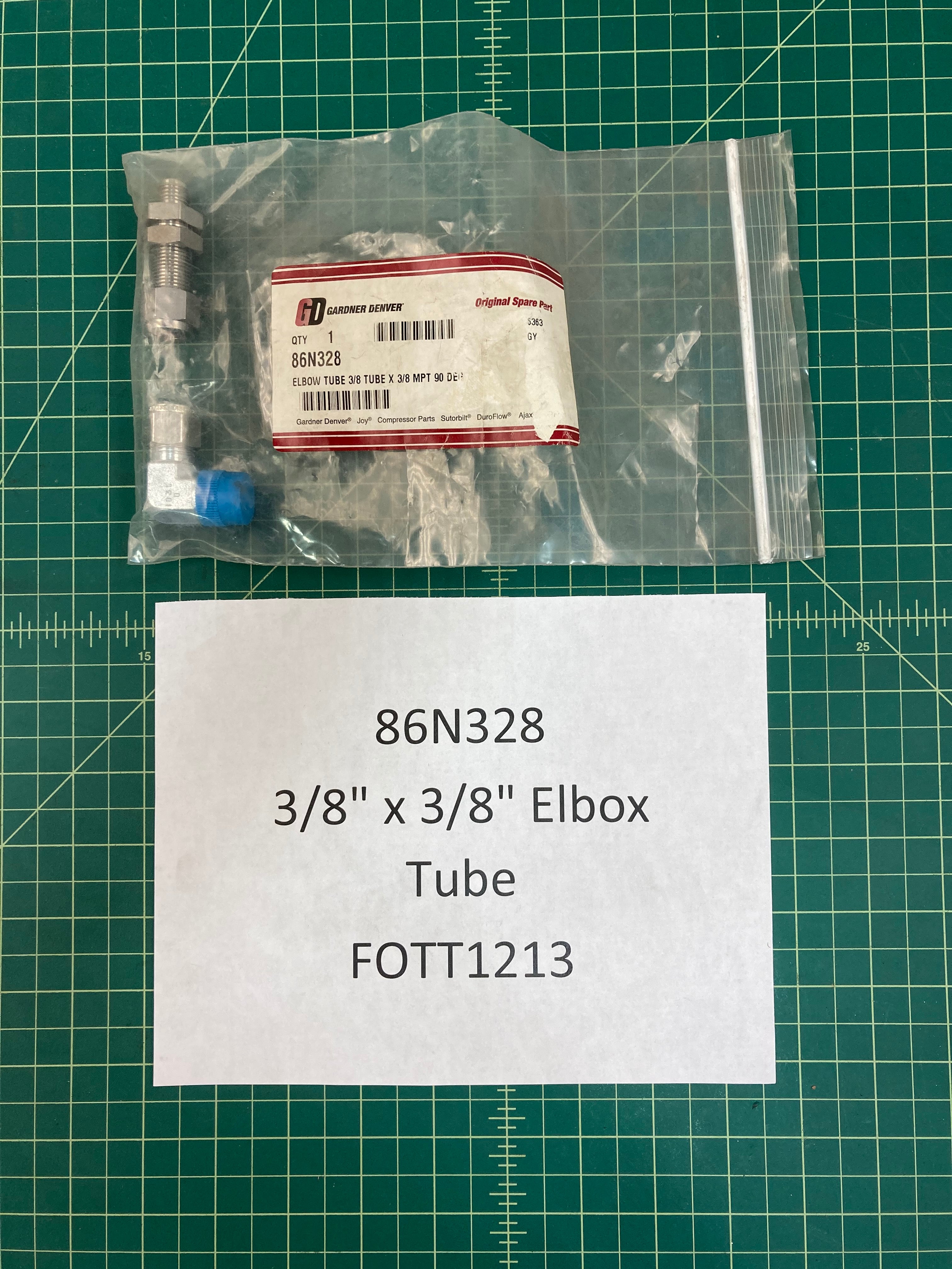 3/8" x 3/8" Elbox Tube-86N328 ELBOW TUBE 3/8 TUBE (OEM) Gardner Denver