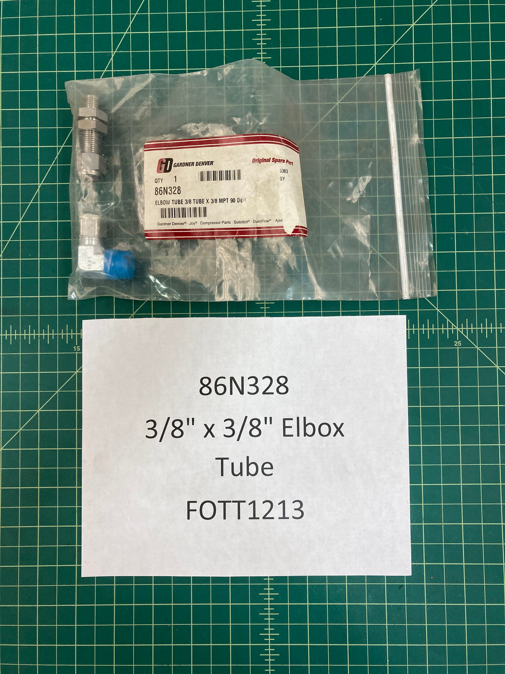 3/8" x 3/8" Elbox Tube-86N328 ELBOW TUBE 3/8 TUBE (OEM) Gardner Denver