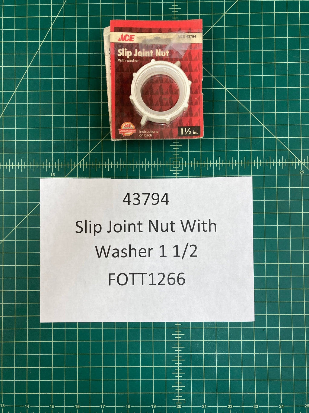 Slip Joint Nut With Washer 1 1/2