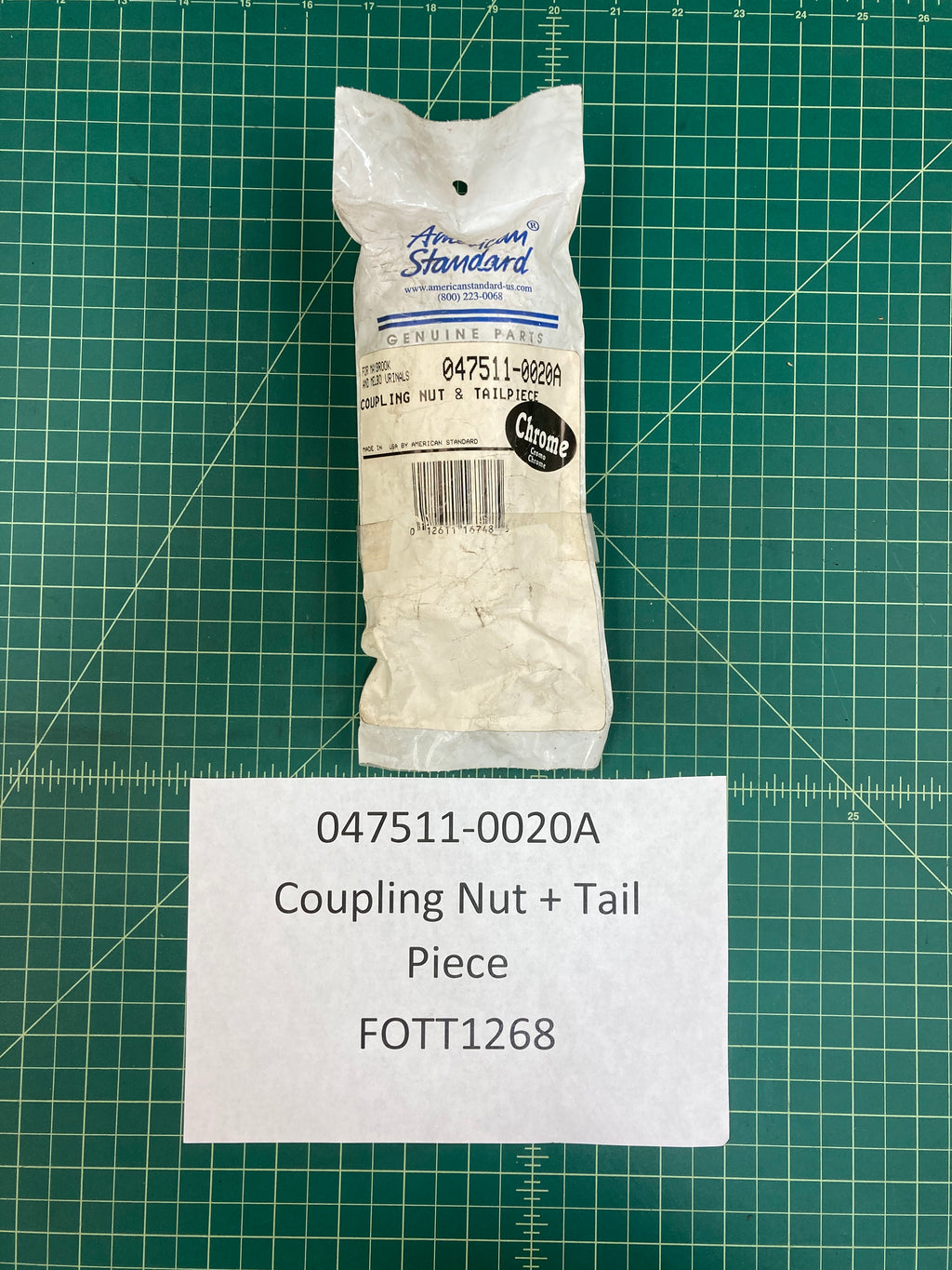 Coupling Nut + Tail Piece