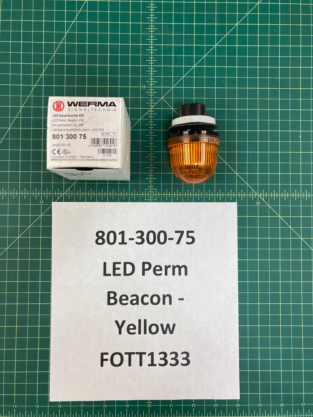 Werma: LED Perm. Beacon EM 24VAC/DC YE