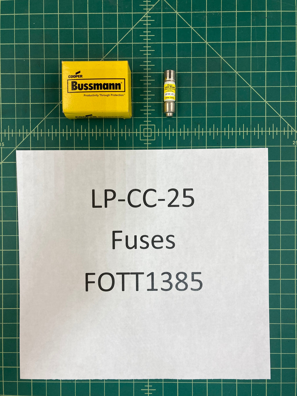 BUSSMANN LP-CC -25 Low Peak Time Delay 25A 600V CC Fuse