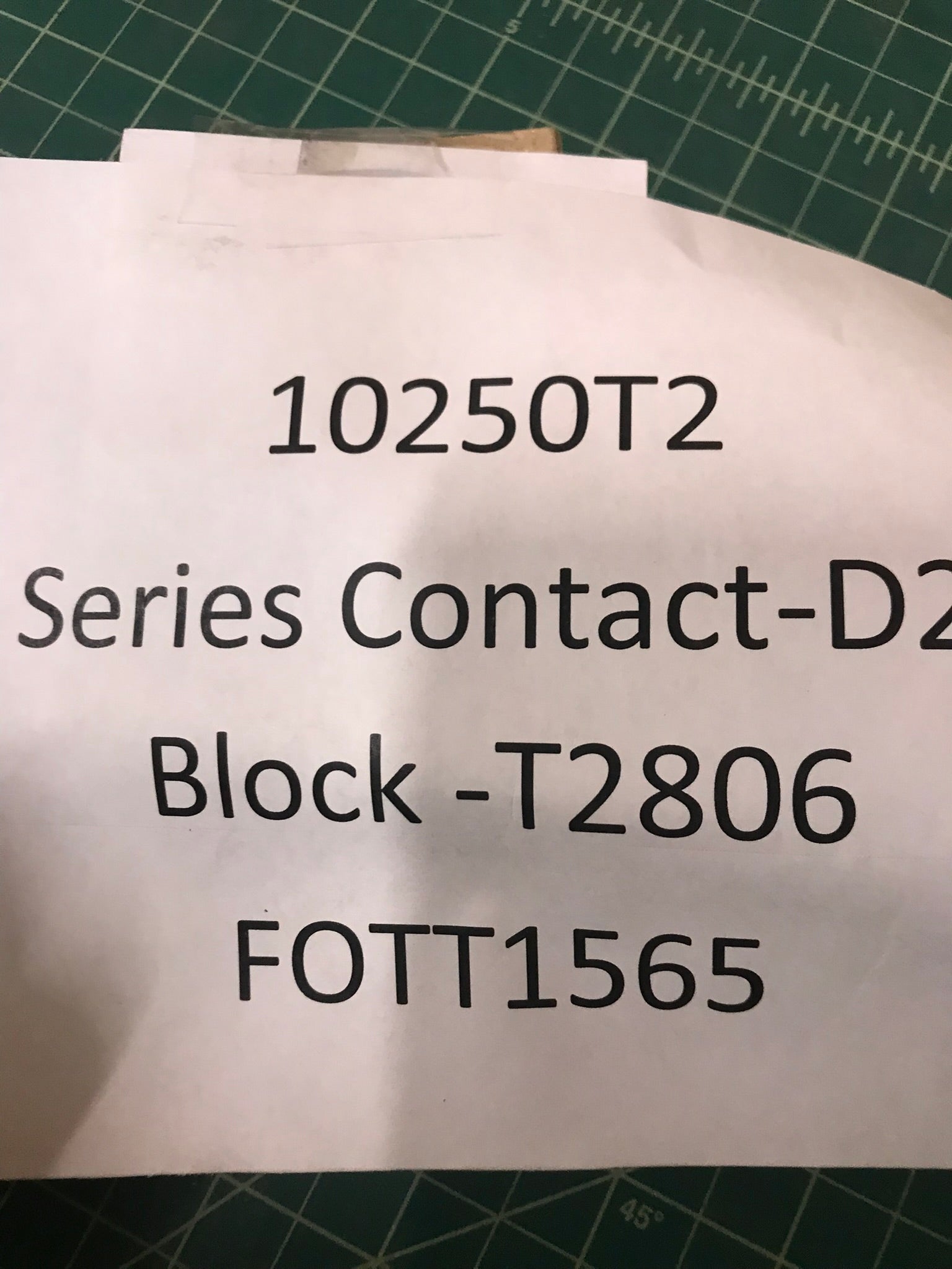 Series Contact-D2- Block -T2806
