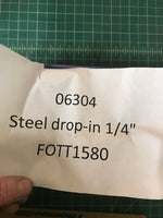 Steel drop-in 1/4"