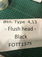 Ser. T - Push Btn. Type 4,13 - Flush head - Black