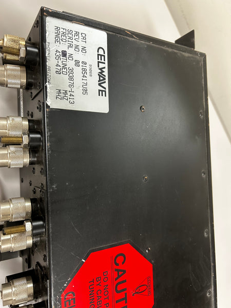 Celwave UHF Duplexer 928-960 MHz 4-Cavity BNC - Tuned To 928.5/952.5 MHz (Used)