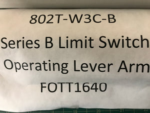 Series B Limit Switch Operating Lever Arm