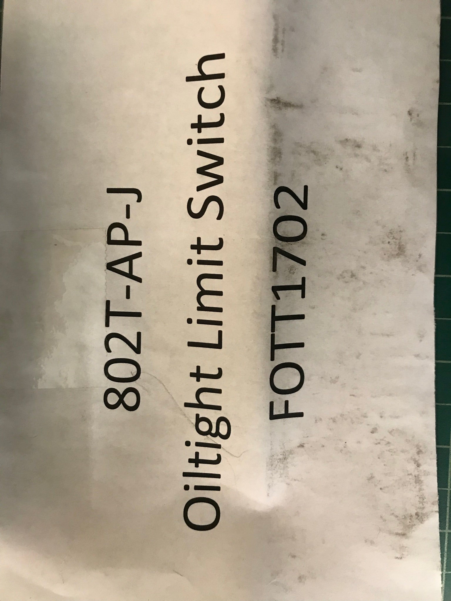 Oiltight Limit Switch