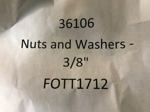 Nuts and Washers - 3/8"