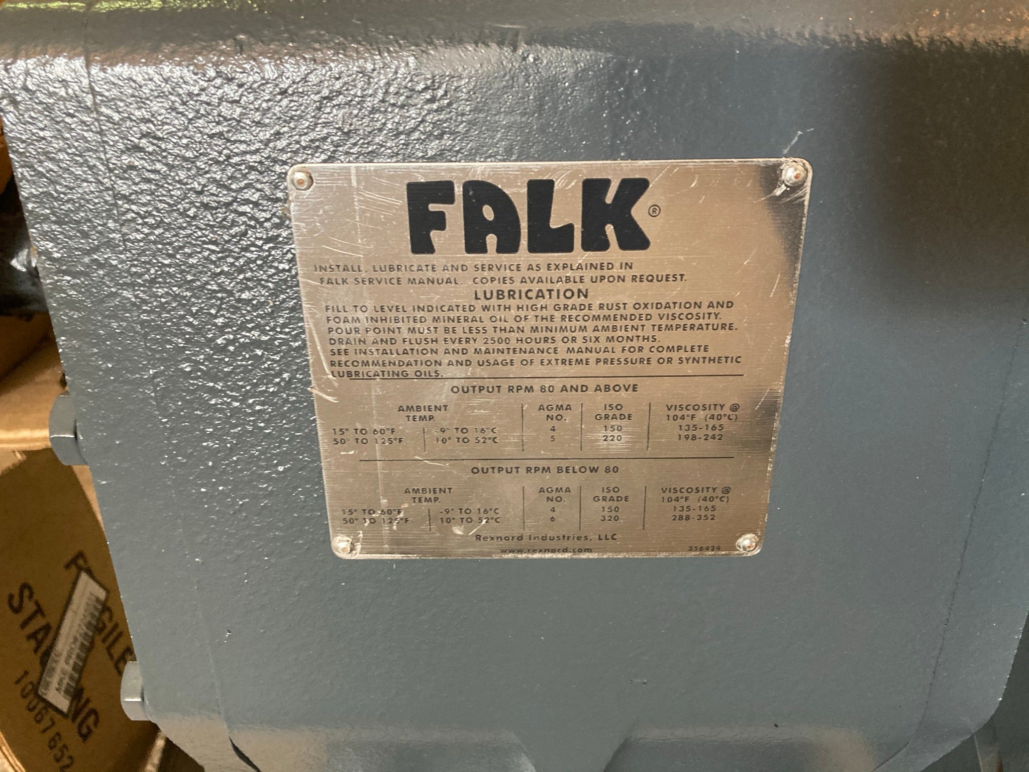 Falk Ultra Max Gear Drive 2040F23A Ratio 38.08