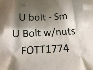 U Bolt w/nuts
