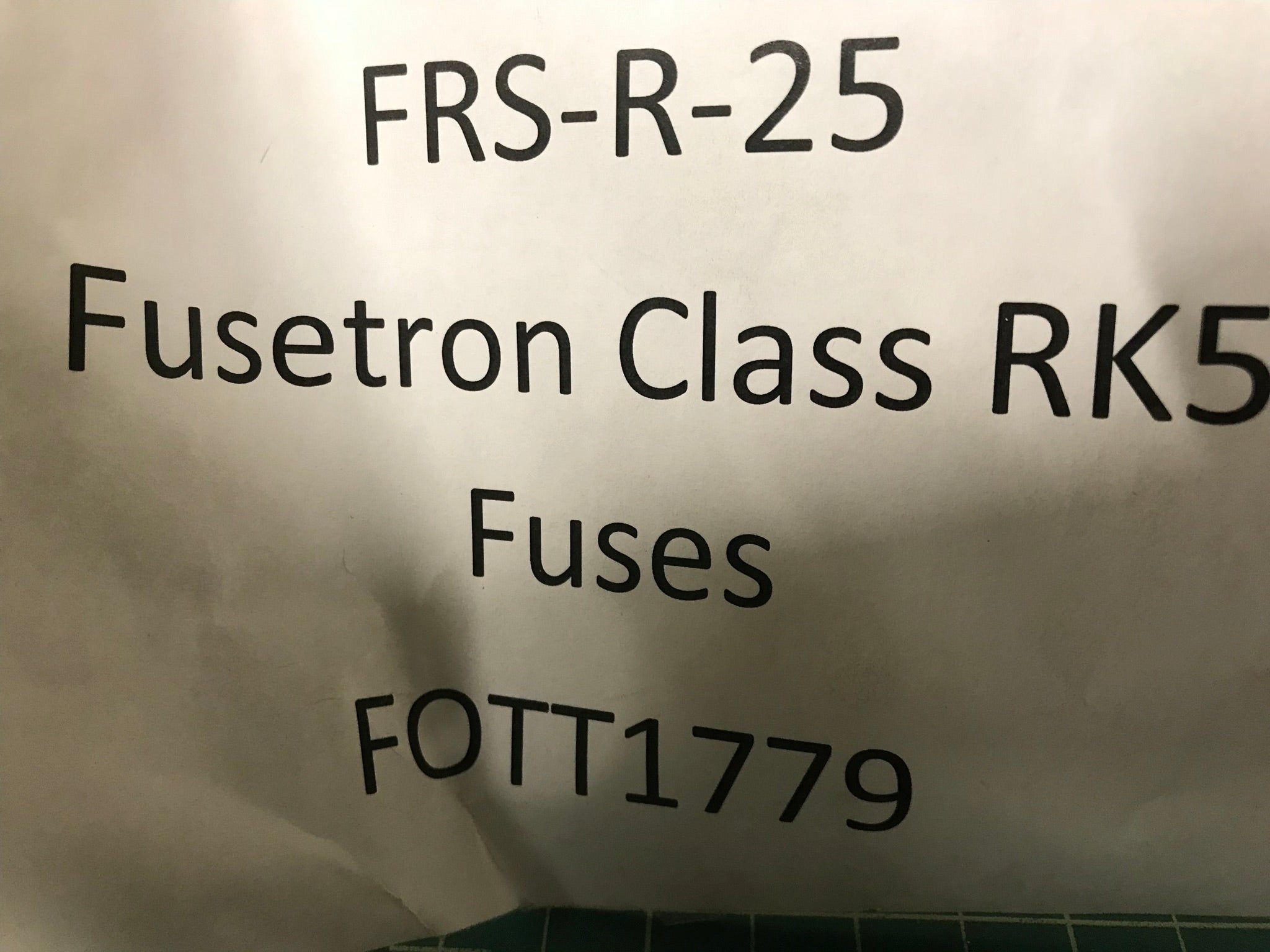 Fusetron Class RK5 Fuses