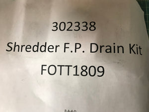 Shredder F.P. Drain Kit