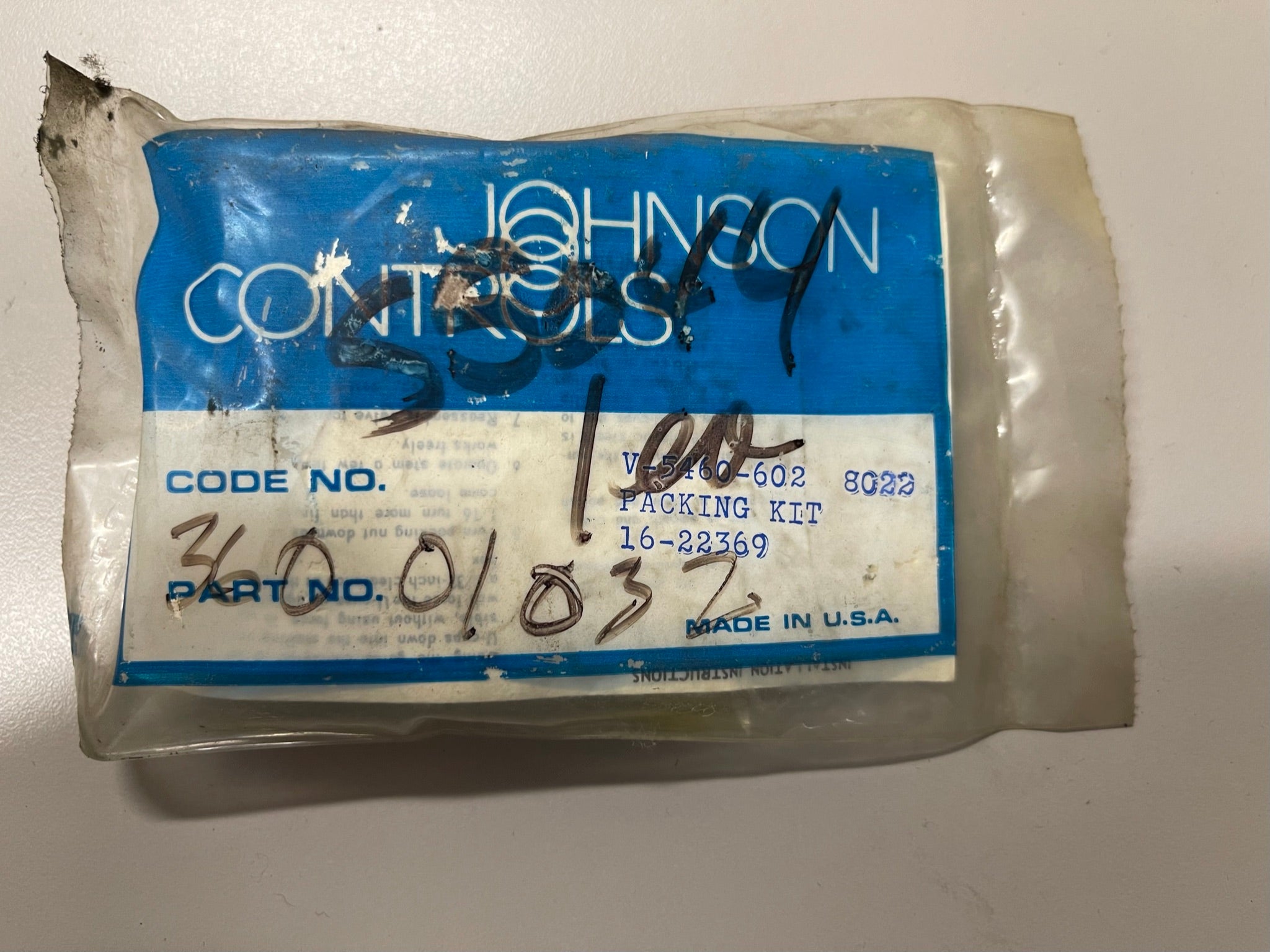 Johnson Controls Packing Kit V-5460-602