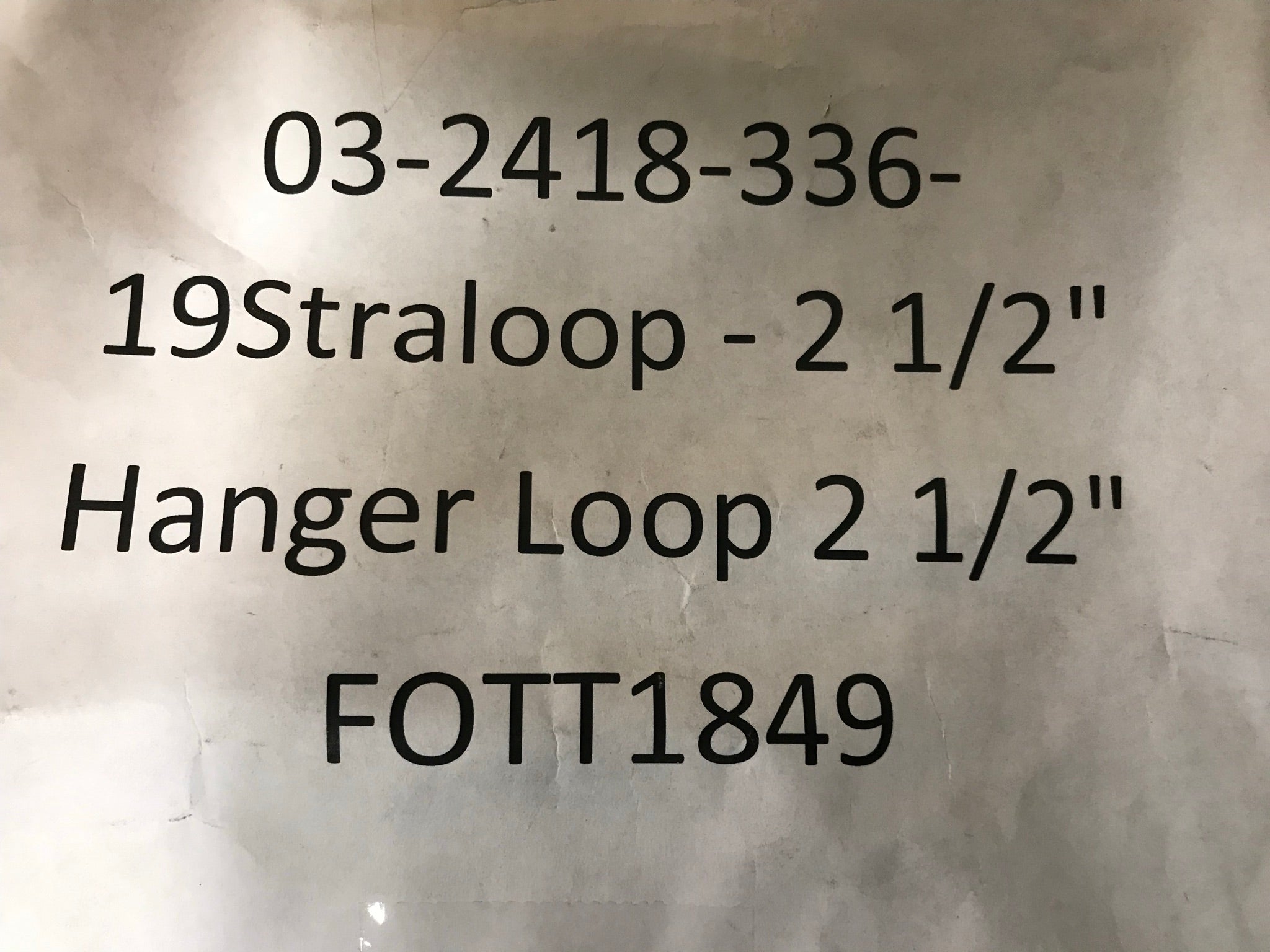 Hanger Loop 2 1/2"