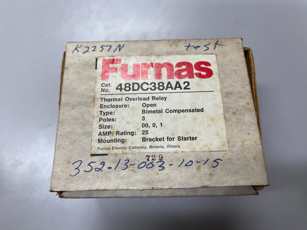 Furnas OVERLOAD-ASSY, MOTOR STARTER 48DC38A4