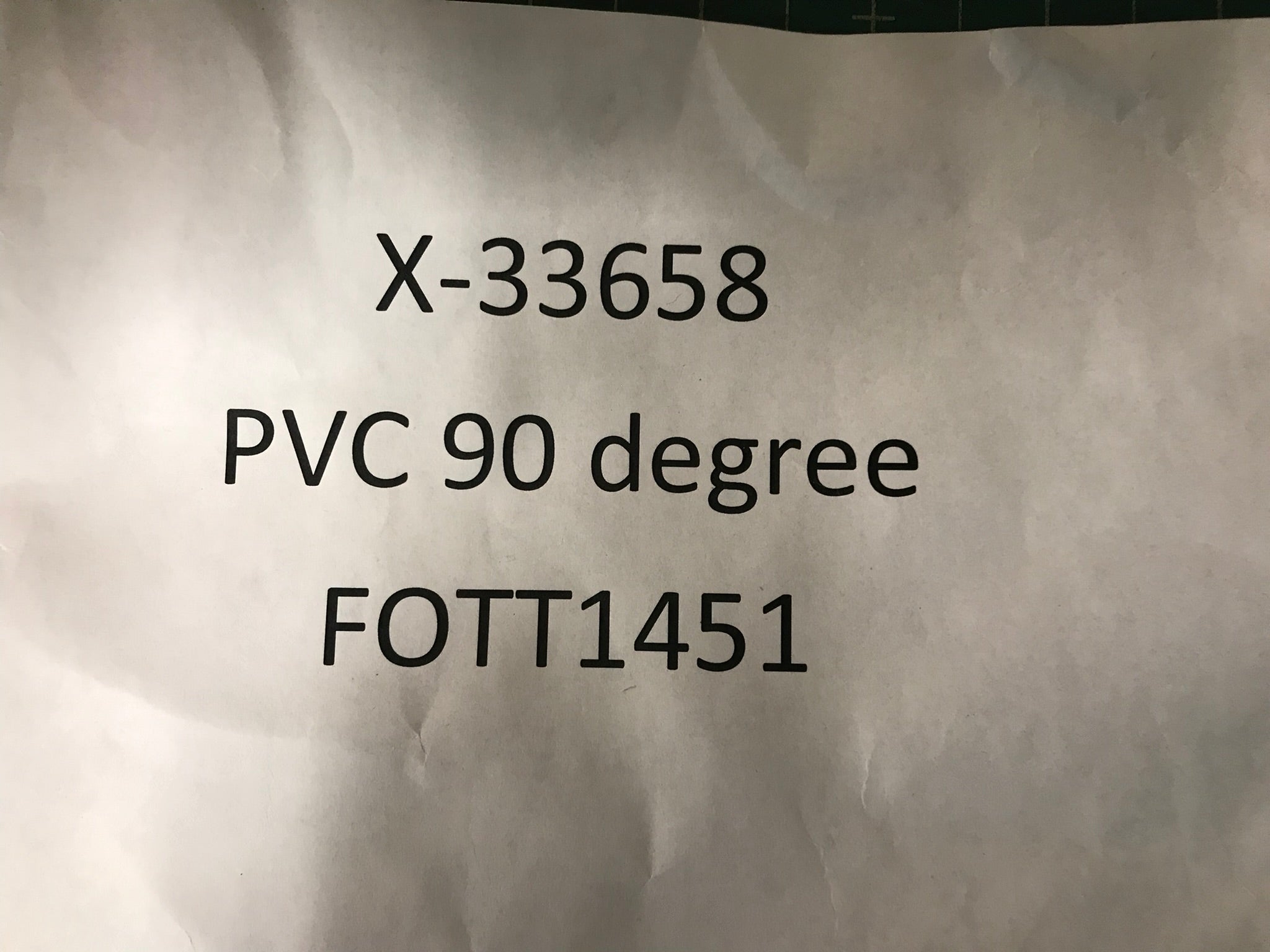 PVC 90 degree
