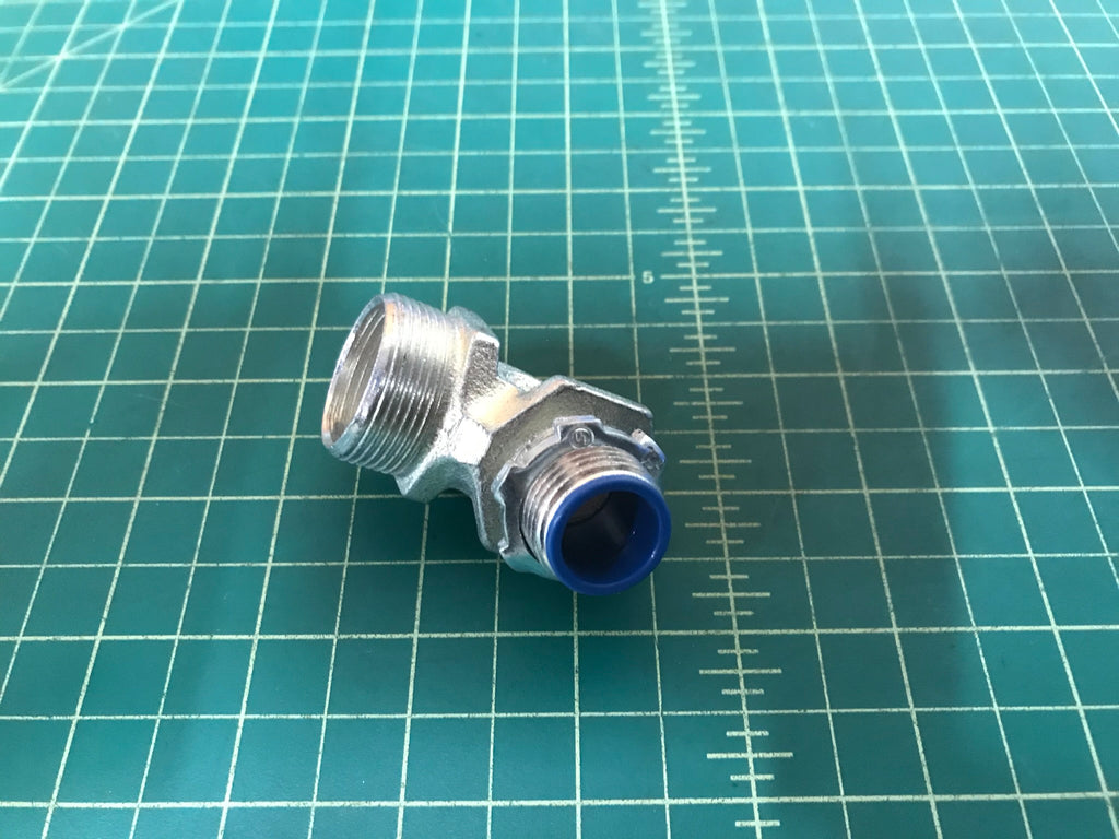 Flexible Conduit Connector - 45 degree 1/2" (Missing Pieces)