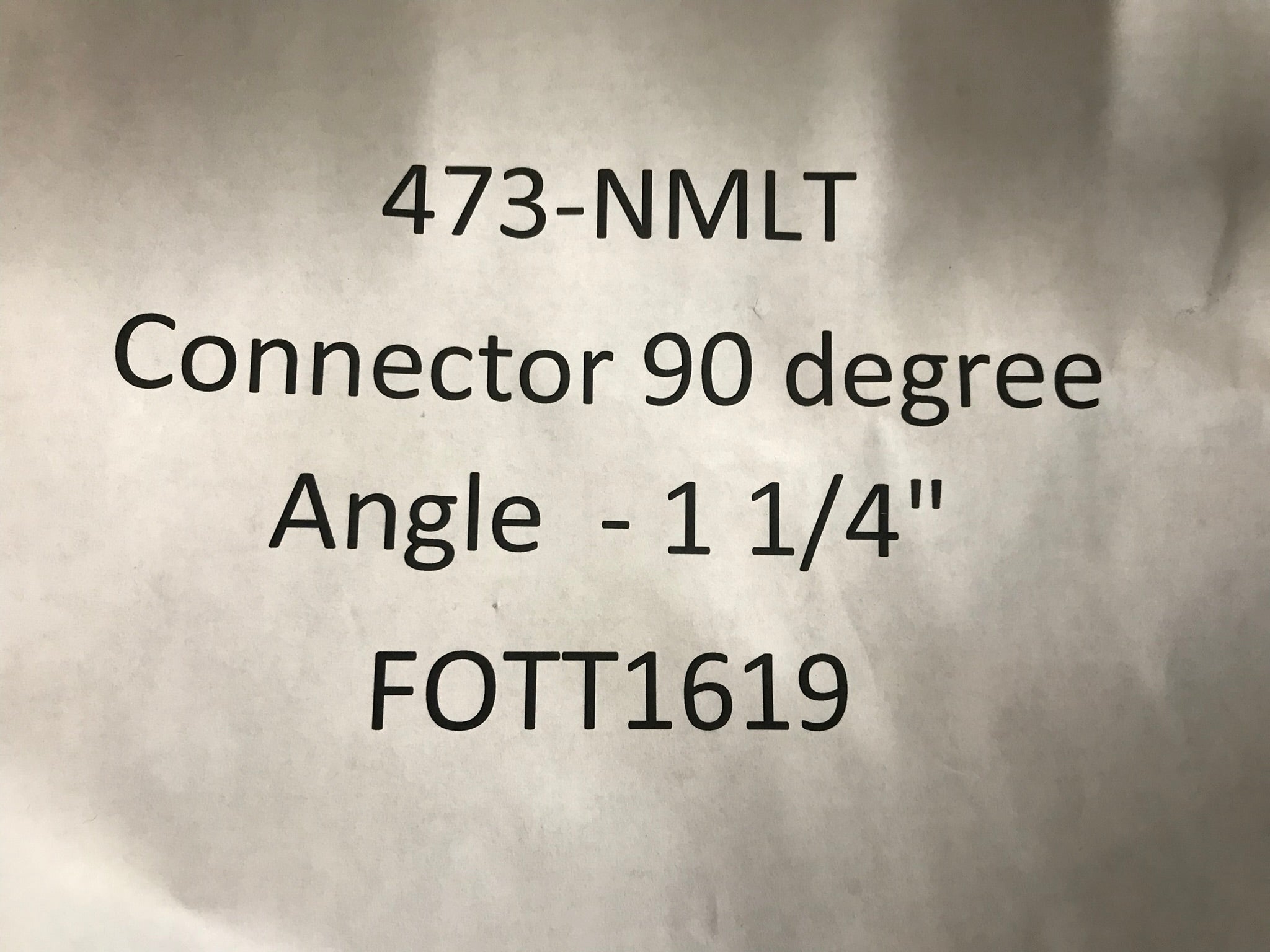 Connector 90 degree Angle - 1 1/4"