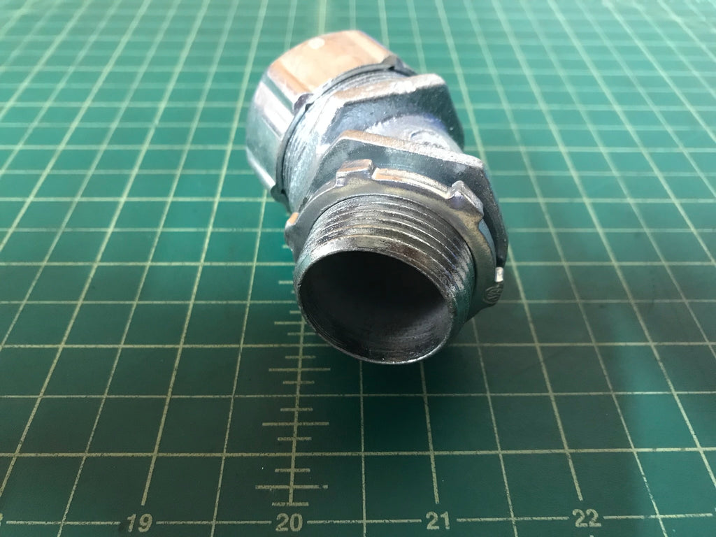 Flexible Conduit Connector - 45 degree 1"