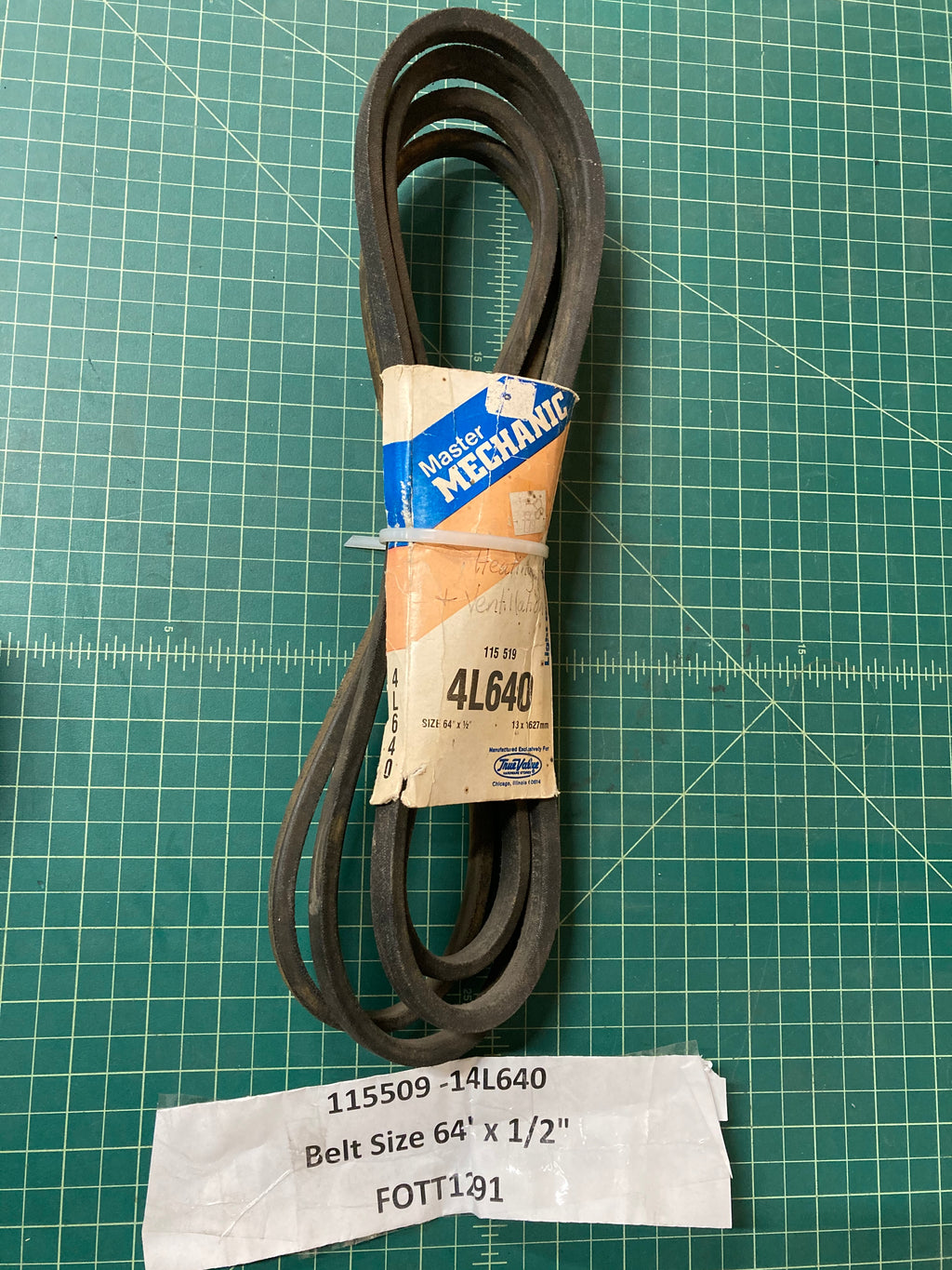 Master Mechanic V-Belt 115519 1/2" x 64" 4L640