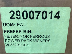FILTER, FOR FERROUS POWER PACKVICKERS: V0332B2C05