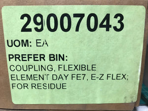 COUPLING, FLEXIBLE ELEMENTDAY FE7, E-Z FLEX; FOR RESIDUE