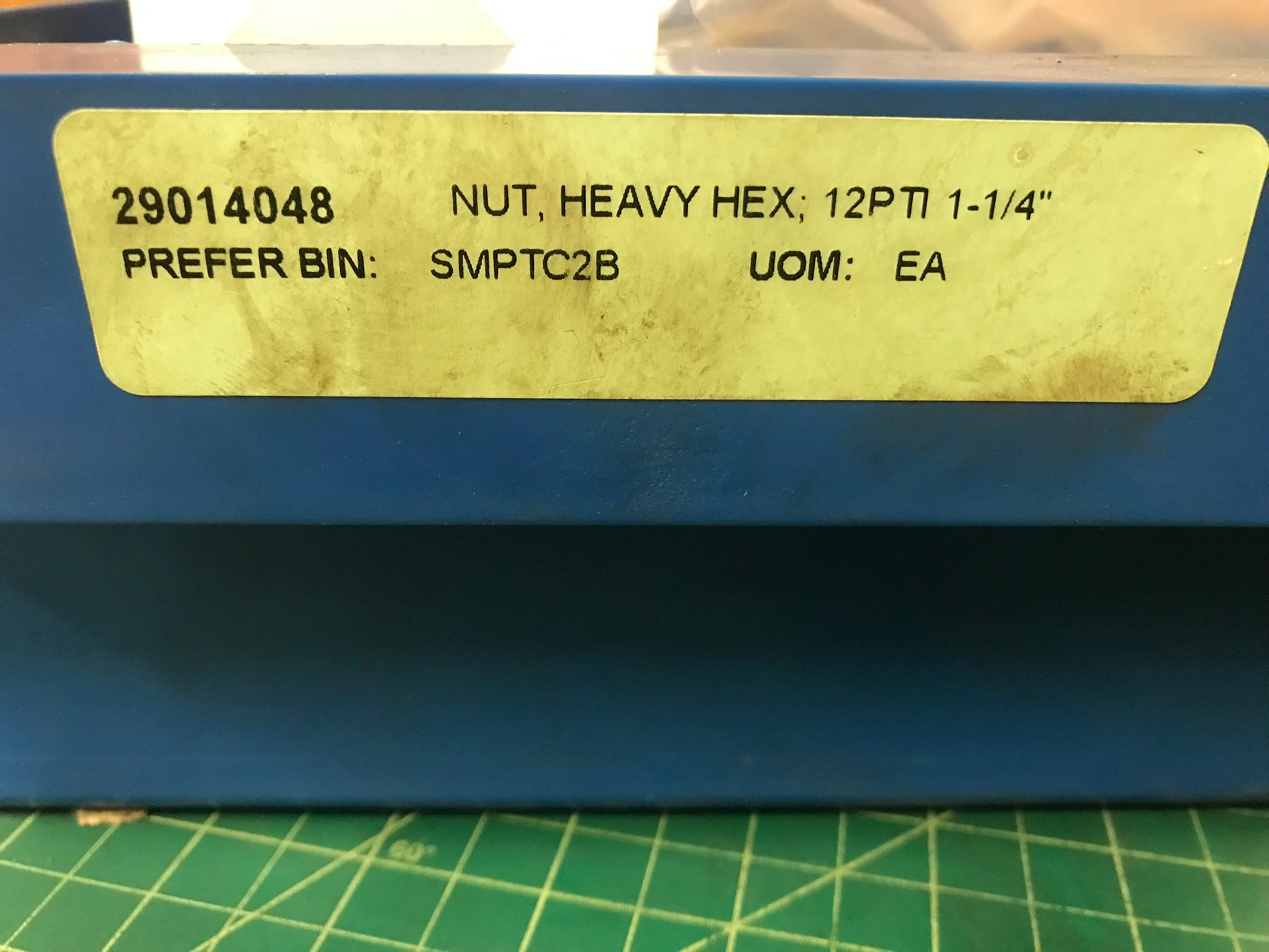 NUT, 1 1/4" - 12 TPI; GRADE 8FOR BACK BREAKER PLATE