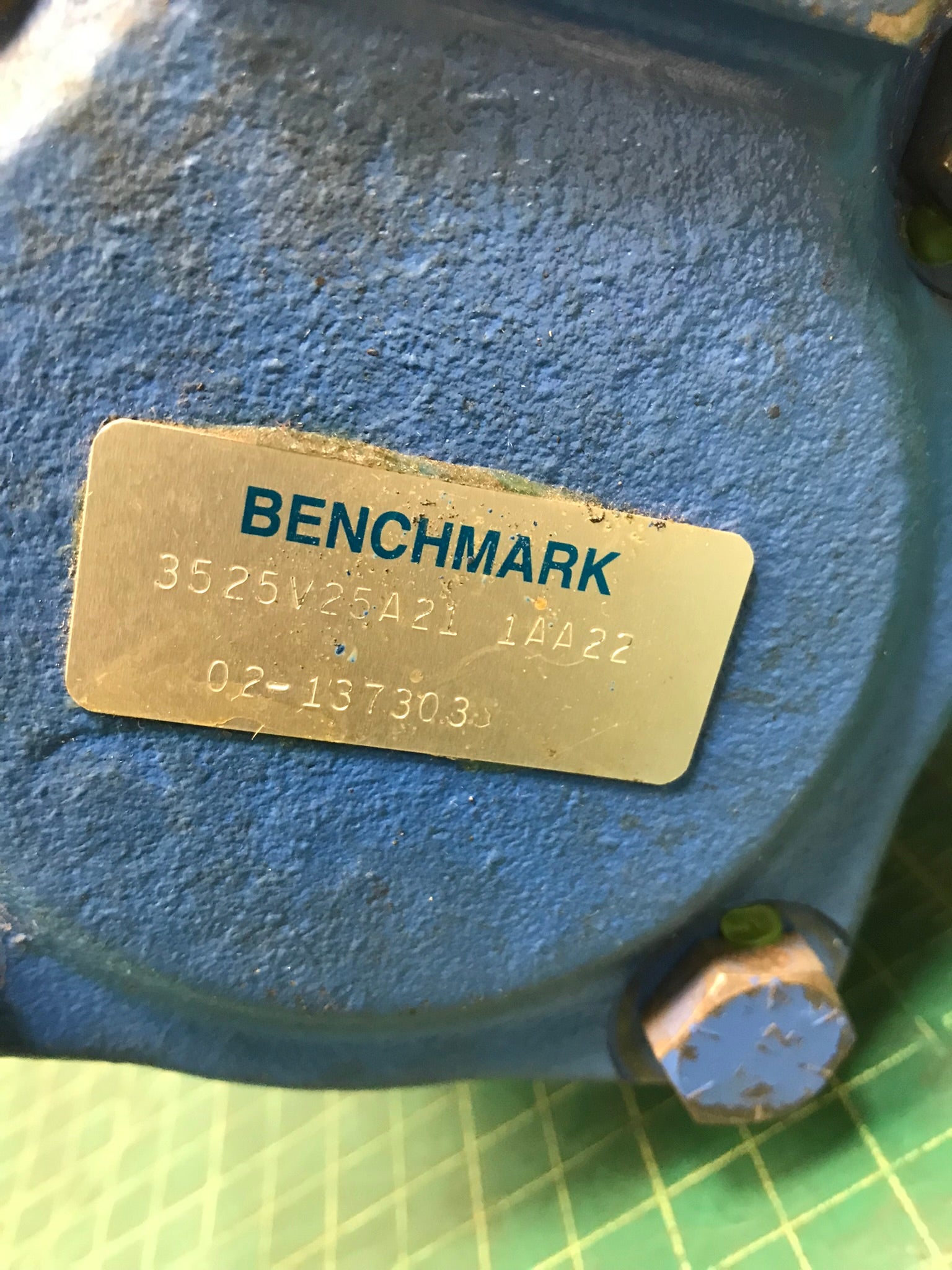 Benchmark Pump, Hydraulic for Residue