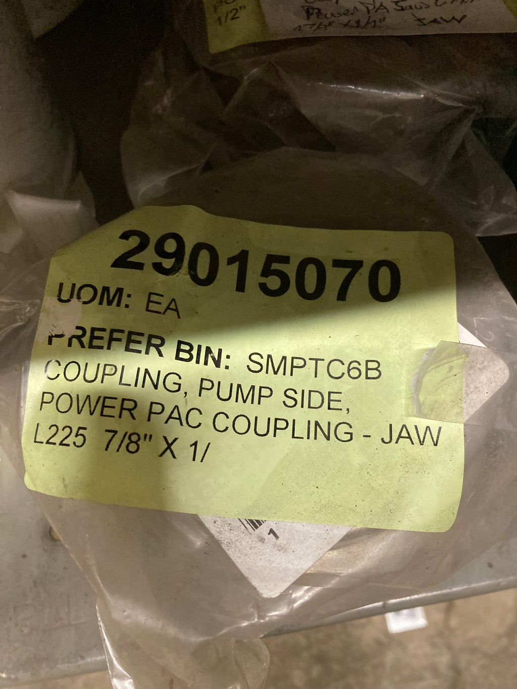 Power Pack Jaw Coupling, L225 - 7/8"x 1 Pump side