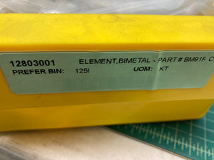 Bimetal Element PART# BM91F C