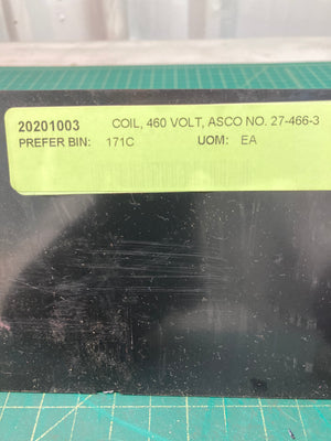 Coil, 460 Volt ASCO No. 27-466-3