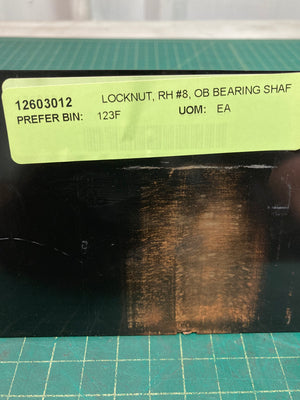 Locknut, RH #8 OB Bearing Shaft