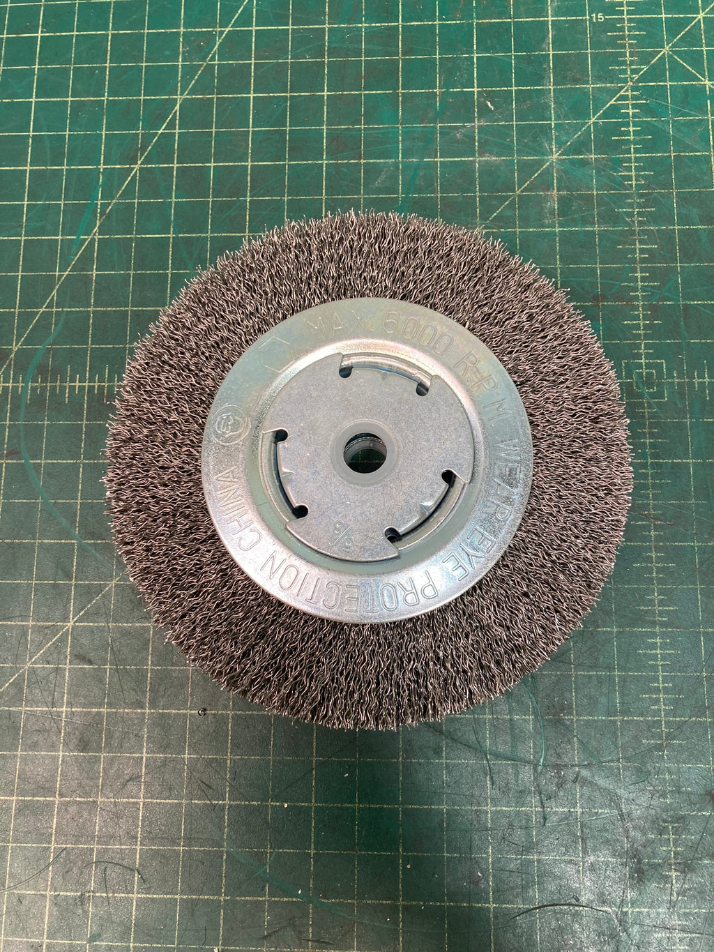 Brush, Wire Wheel, 6" Diameter 1/2"