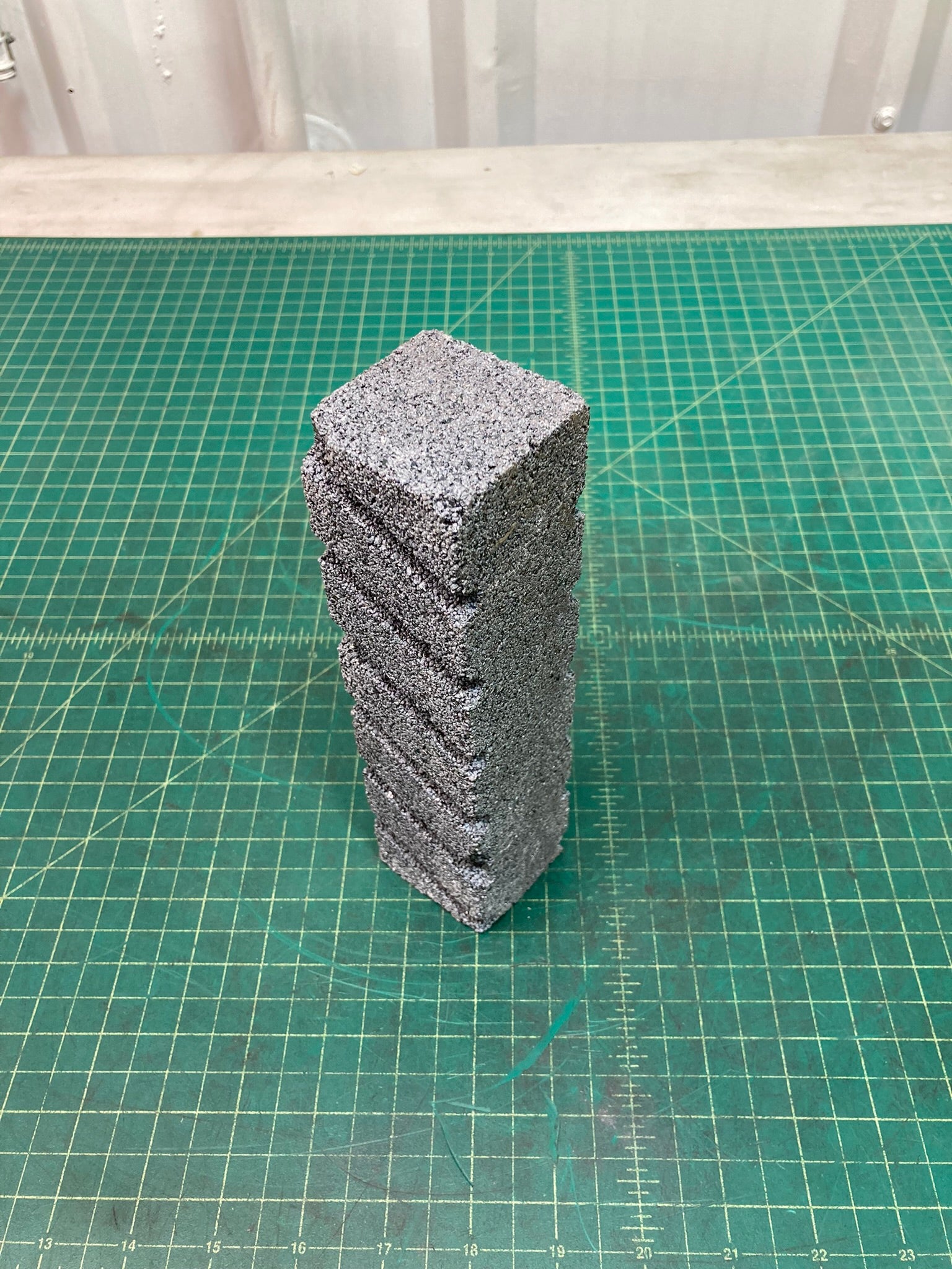 Brick, Fluted Rubbing 8x2x2 inch