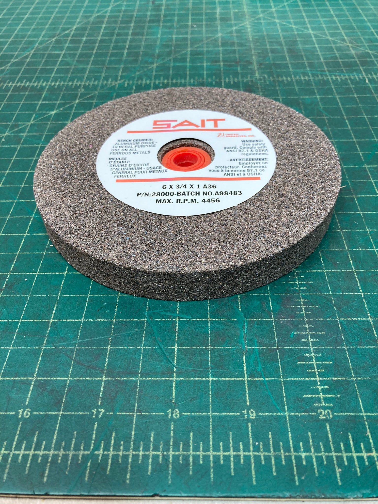 Sait, Grinder Wheel, General purpose, 6x3/4x1, A36