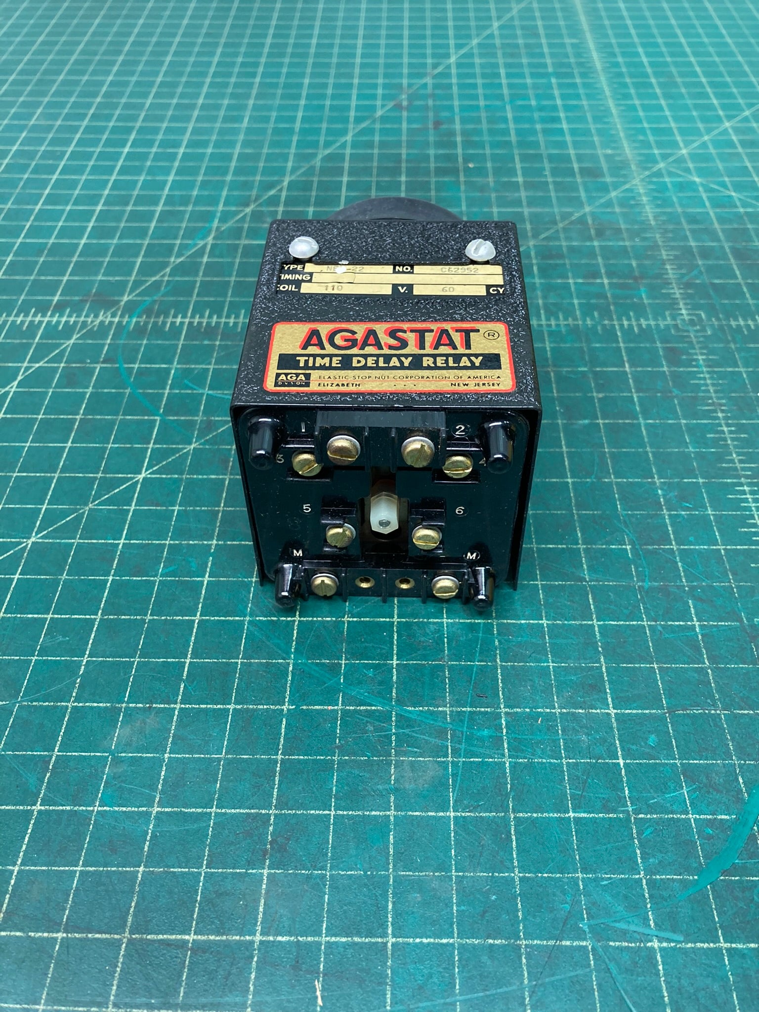 Agastat Time Delay Relay, 115 Volt, 60 Cyl