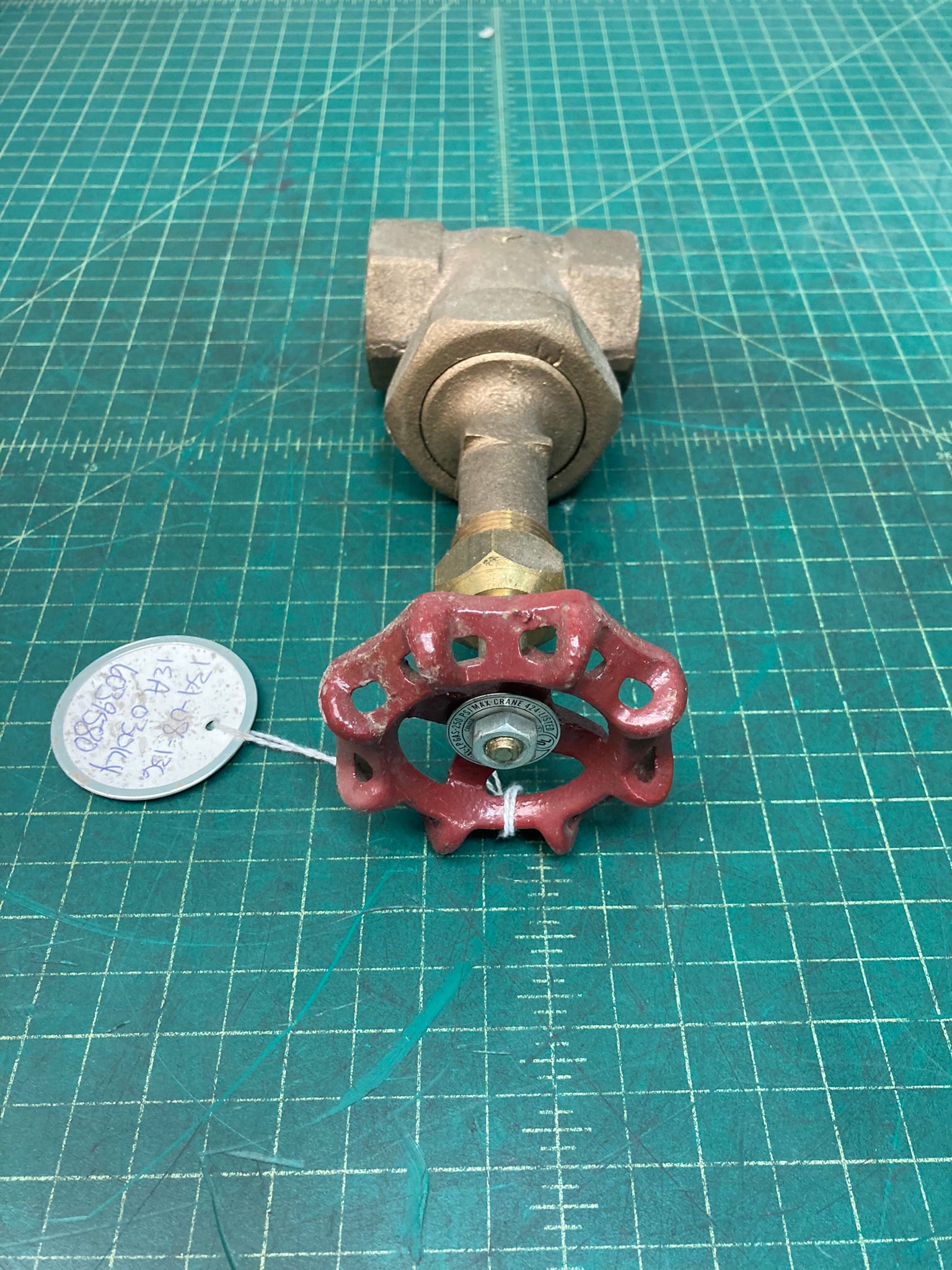 Gate Valve, Bronze 1 inch, 424, 200 lb. rising stem