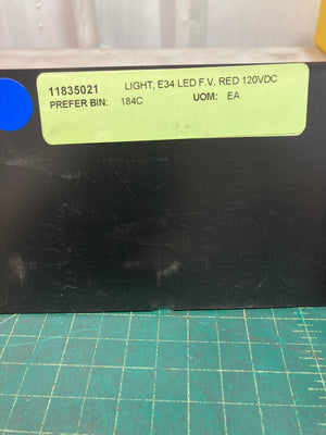 Light, Red LED, E34 F.V. - 120 DC