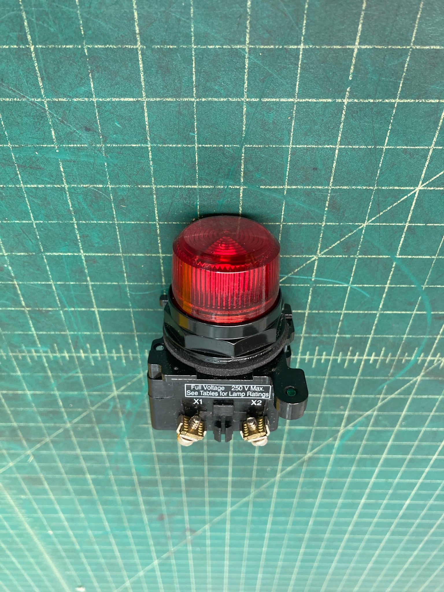 Light, Red LED, E34 F.V. - 120 DC