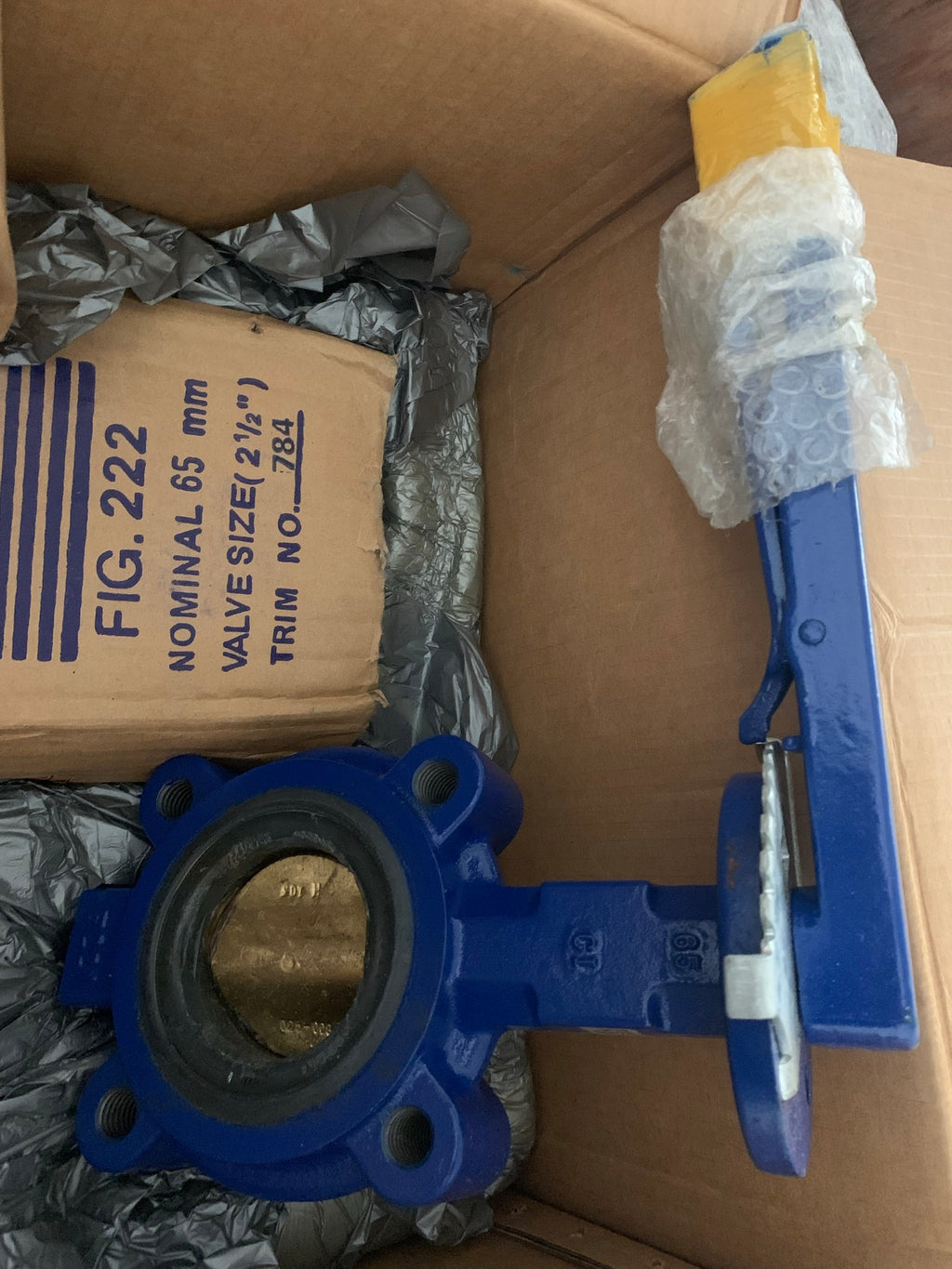 Keystone Valve 222 Series 2-1/2" Cast Iron Butterfly Valve