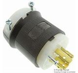 Hubbell Insulation Grip, Power Entry Connector HBL2341