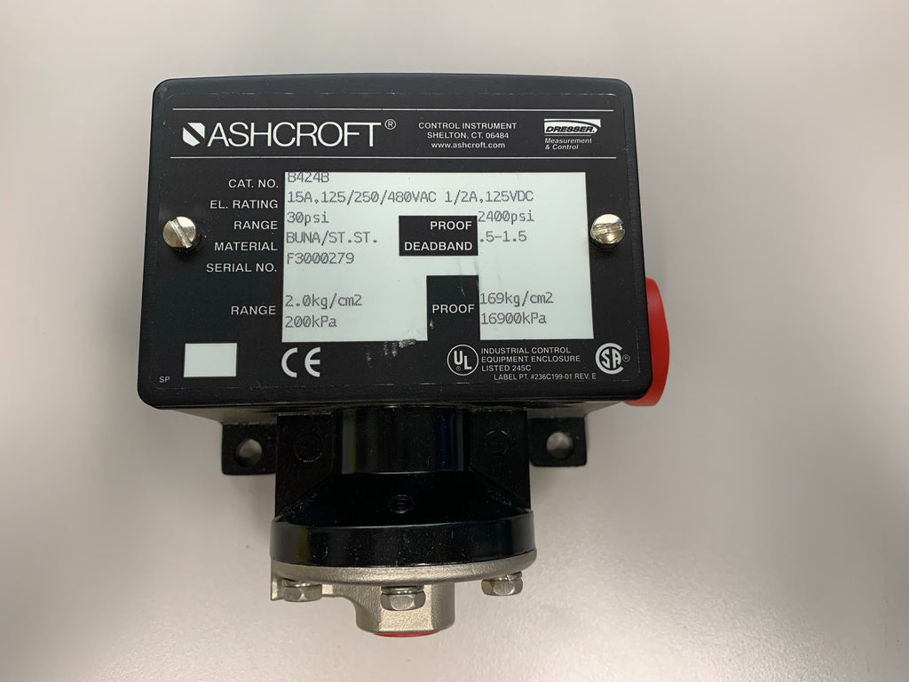 Ashcroft Micro Switch B424B 30PSI