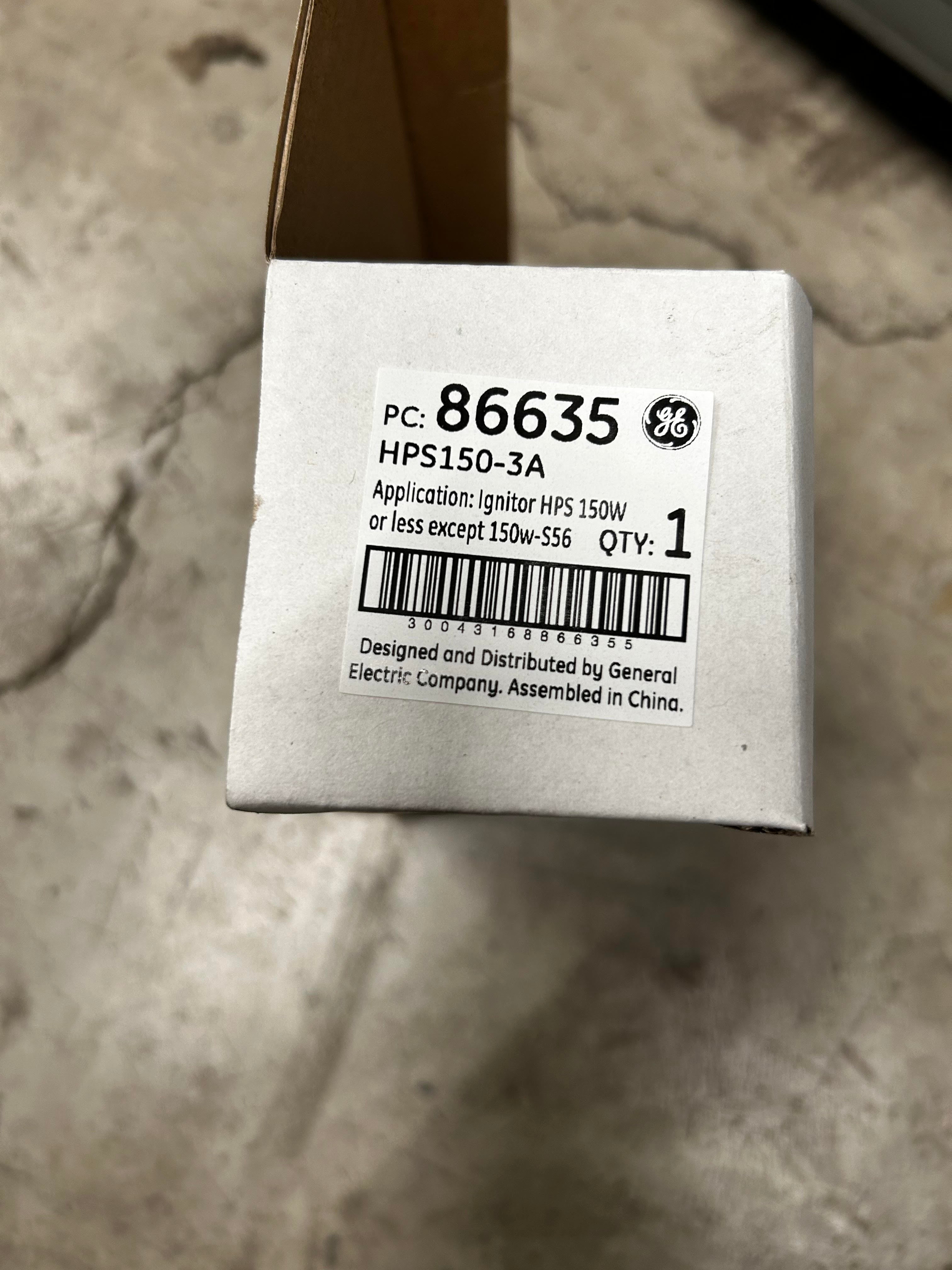 GE #86635 HPS150-3A Ignitors